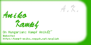 aniko kampf business card